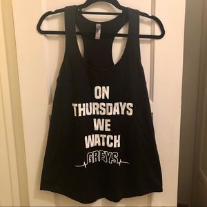 NWOT Grey’s Anatomy Razorback Tank Top